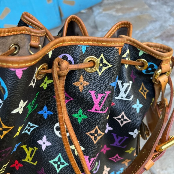 - Authentic Louis Vuitton multicolored Noe 1 hour only - Picture 8 of 11